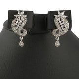 American Diamond Locket Set - Silver - test-store-for-chase-value