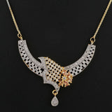 American Diamond Locket Set - Golden & Silver - test-store-for-chase-value