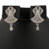 American Diamond Locket Set - Silver - test-store-for-chase-value