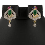 American Diamond Locket Set - Multi - test-store-for-chase-value