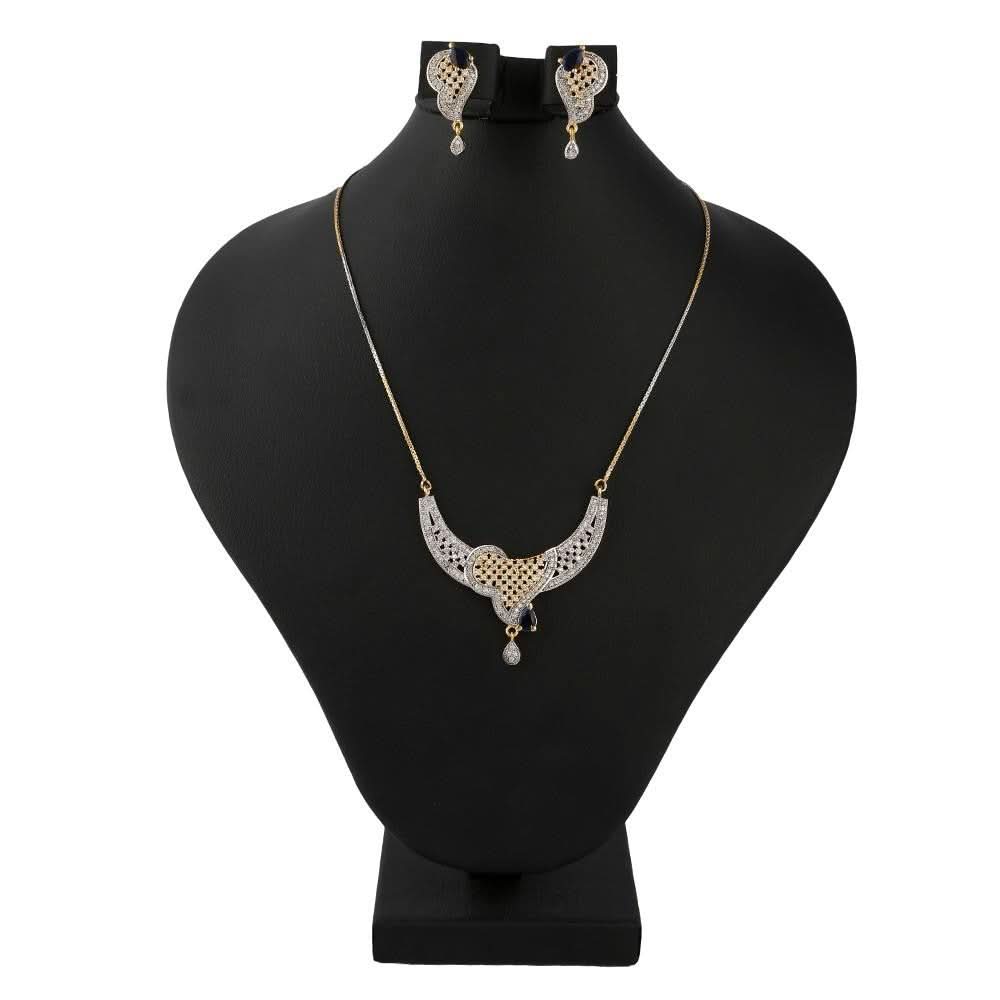 American Diamond Locket Set - Multi - test-store-for-chase-value