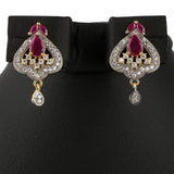 American Diamond Locket Set - Multi - test-store-for-chase-value