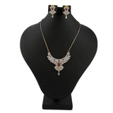 American Diamond Locket Set - Multi - test-store-for-chase-value