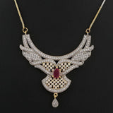 American Diamond Locket Set - Multi - test-store-for-chase-value