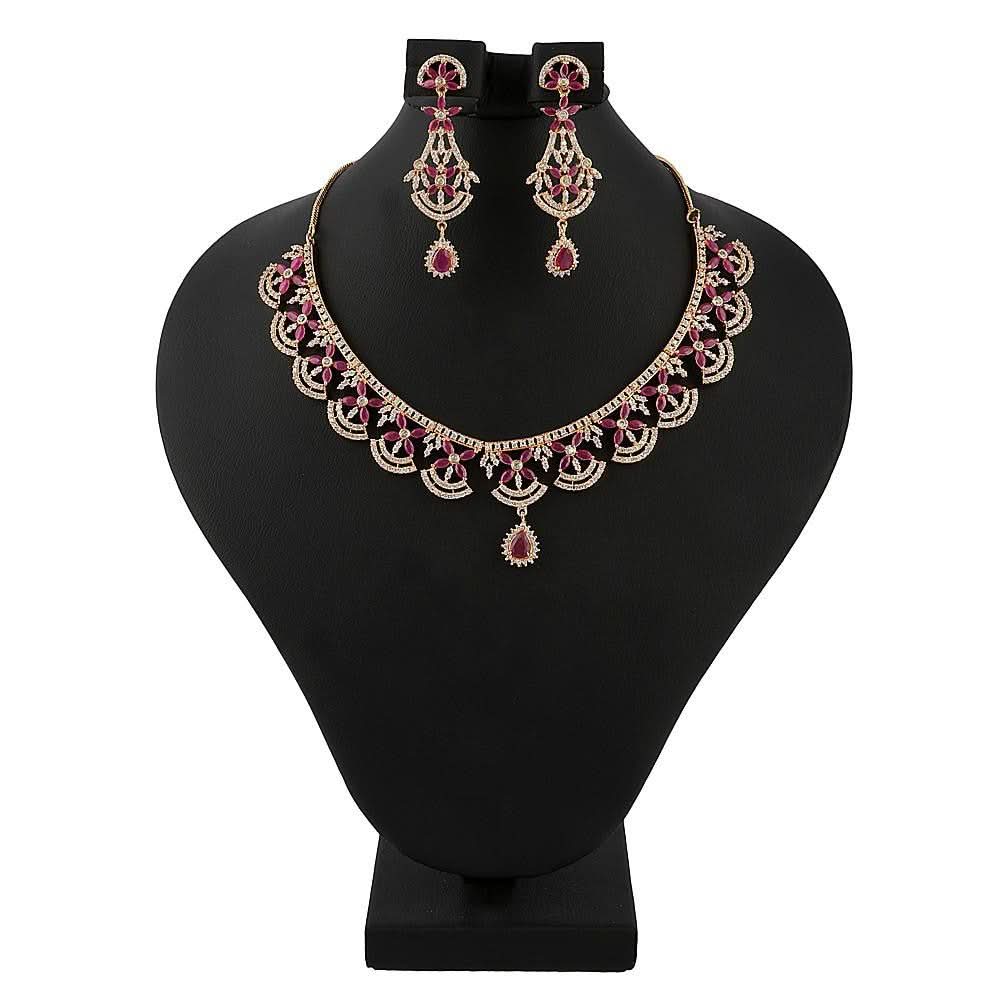 American Diamond Jewellery Set - Multi - test-store-for-chase-value