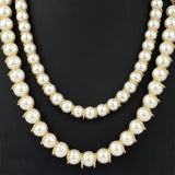 Women's Fancy Mala - Gold & White - test-store-for-chase-value
