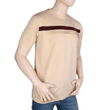 Round Neck T-Shirt For Men - Fawn - Fawn - test-store-for-chase-value