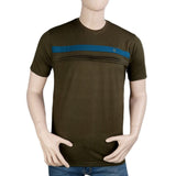 Round Neck T-Shirt For Men - Green - Green - test-store-for-chase-value