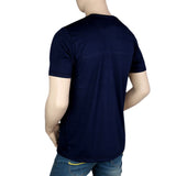 Round Neck T-Shirt For Men - Navy Blue - Navy/Blue - test-store-for-chase-value