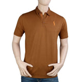 Polo T-Shirt For Men - Brown - Brown - test-store-for-chase-value