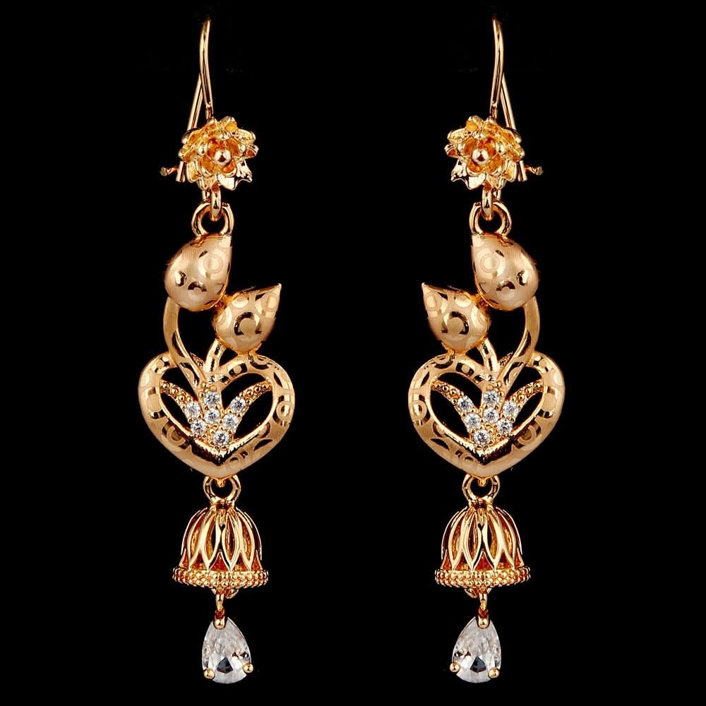 Women's Fancy Earrings - Golden - test-store-for-chase-value