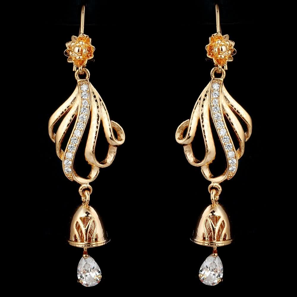Women's Fancy Earrings - Golden - test-store-for-chase-value