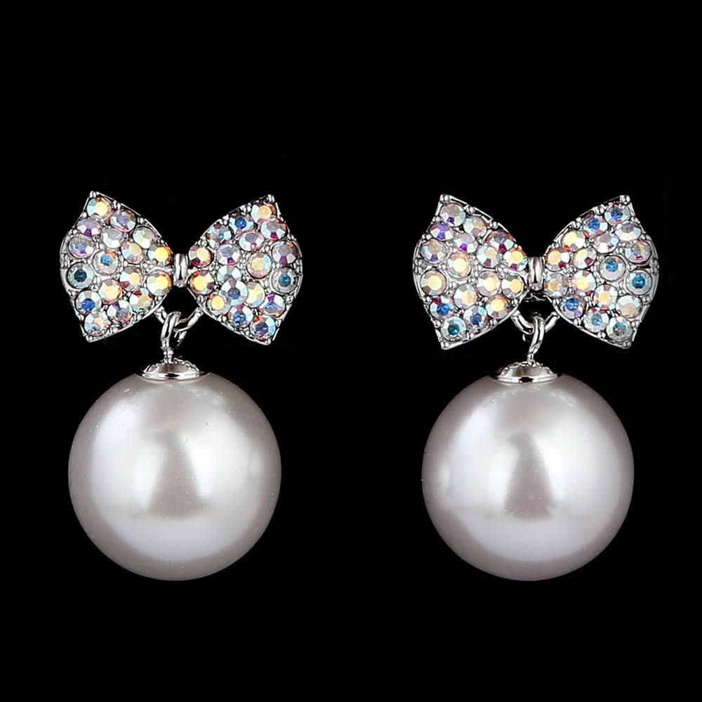 Women's Fancy Ear Tops - Silver - test-store-for-chase-value