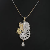 American Diamond Jewellery Set - Silver - test-store-for-chase-value