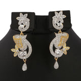 American Diamond Jewellery Set - Silver - test-store-for-chase-value