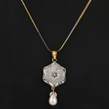 American Diamond Jewellery Set - Silver - test-store-for-chase-value