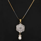 American Diamond Jewellery Set - Silver - test-store-for-chase-value