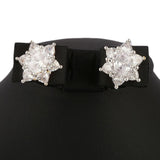 American Diamond Jewellery Set - Silver - test-store-for-chase-value