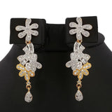 American Diamond Jewellery Set - Silver - test-store-for-chase-value