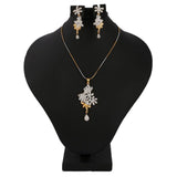 American Diamond Jewellery Set - Silver - test-store-for-chase-value