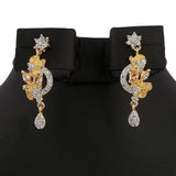 American Diamond Jewellery Set - Peach - test-store-for-chase-value