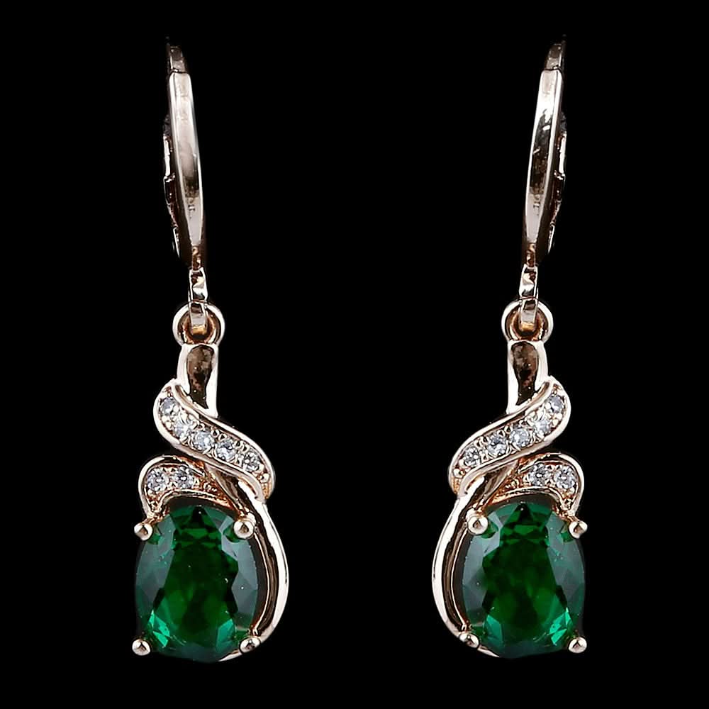 Women's Fancy Earrings - Green - test-store-for-chase-value