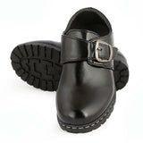 Boys School Shoes (7Z1) BK-2399 - Black - Black - test-store-for-chase-value