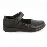 Girls School Pumps (7Z1) BK-934 - Black - Black - test-store-for-chase-value