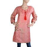 Women's Embroidered Kurti - T-Pink - Tea Pink - test-store-for-chase-value