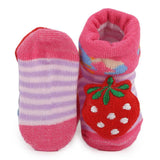 Newborn Booties - Dark Pink - test-store-for-chase-value