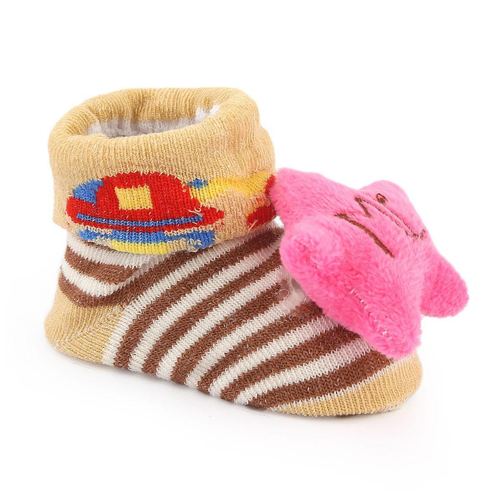 Newborn Booties - Brown - test-store-for-chase-value