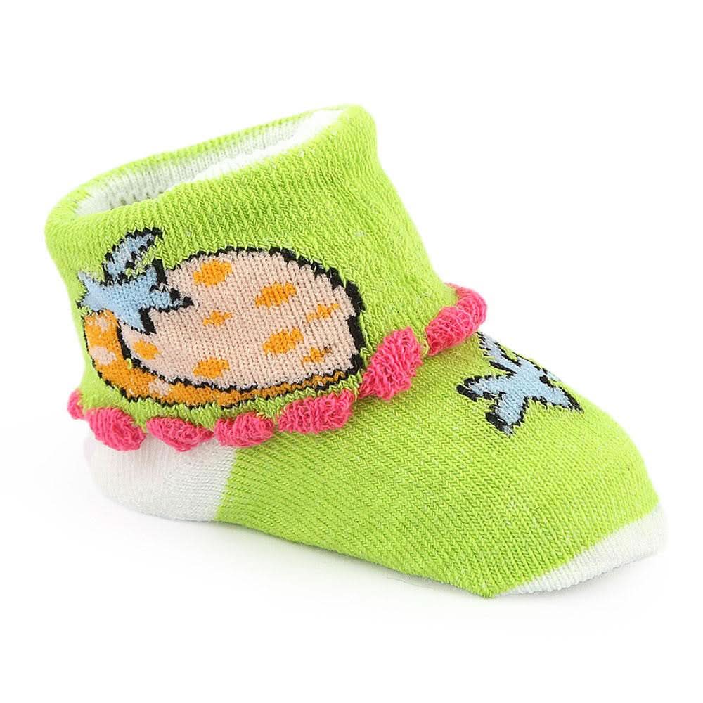 Newborn Booties - Green - test-store-for-chase-value