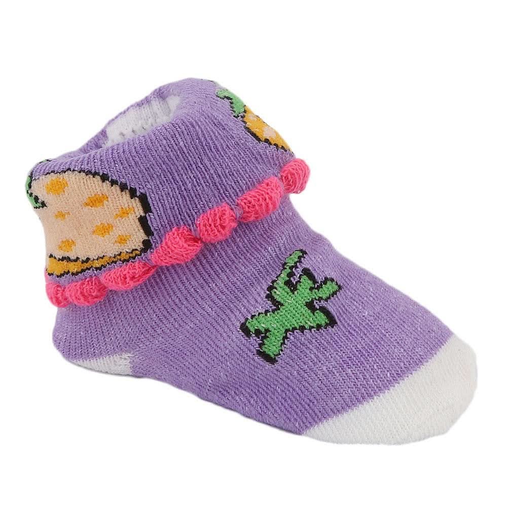 Newborn Booties - Purple - test-store-for-chase-value
