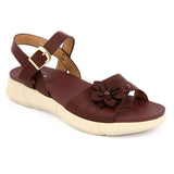 Women's Softy Sandals 5629-23 - Maroon - test-store-for-chase-value