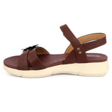 Women's Softy Sandals 5629-23 - Maroon - test-store-for-chase-value