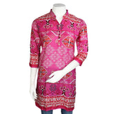 Women's Printed Lawn Stitched Kurti Pack Of 3 - Multi - test-store-for-chase-value
