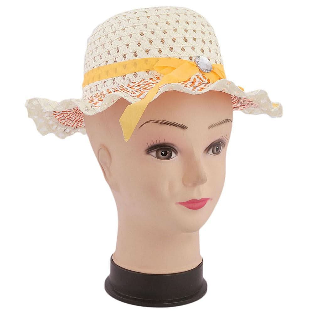 Girls Floppy Hat - Orange - test-store-for-chase-value