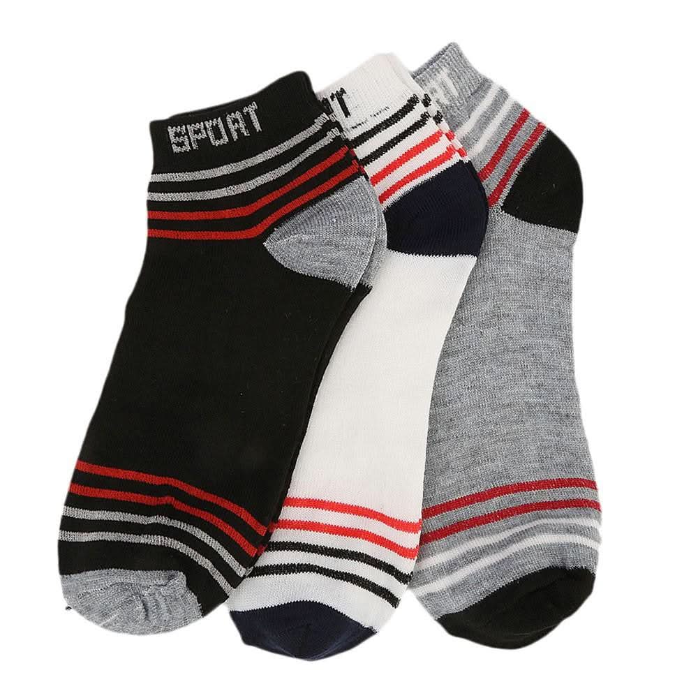 Men's Ankle Socks Pack Of 3 - Multi - test-store-for-chase-value