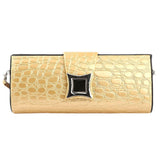 Women's Crocodile Pattern Clutch - Yellow - test-store-for-chase-value