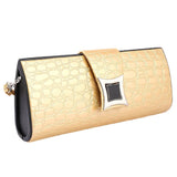 Women's Crocodile Pattern Clutch - Yellow - test-store-for-chase-value