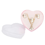Women's Fancy Locket Set - White - test-store-for-chase-value