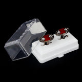 Men's Cufflinks - Maroon - test-store-for-chase-value