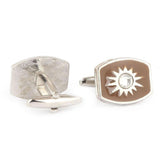 Men's Cufflinks - Brown - test-store-for-chase-value