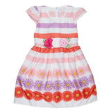 Girls Fancy Frock - Peach - test-store-for-chase-value
