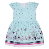 Girls Fancy Frock - Cyan - test-store-for-chase-value