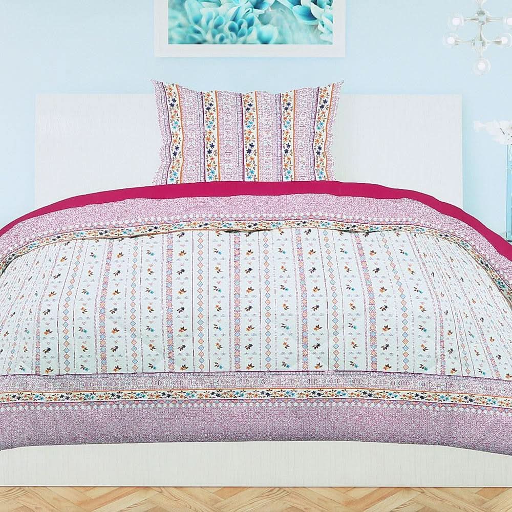 Printed Percale Finish Single Bed Sheet Set 2 pcs - test-store-for-chase-value