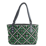 Women's Embroidery Handbag - Green - test-store-for-chase-value