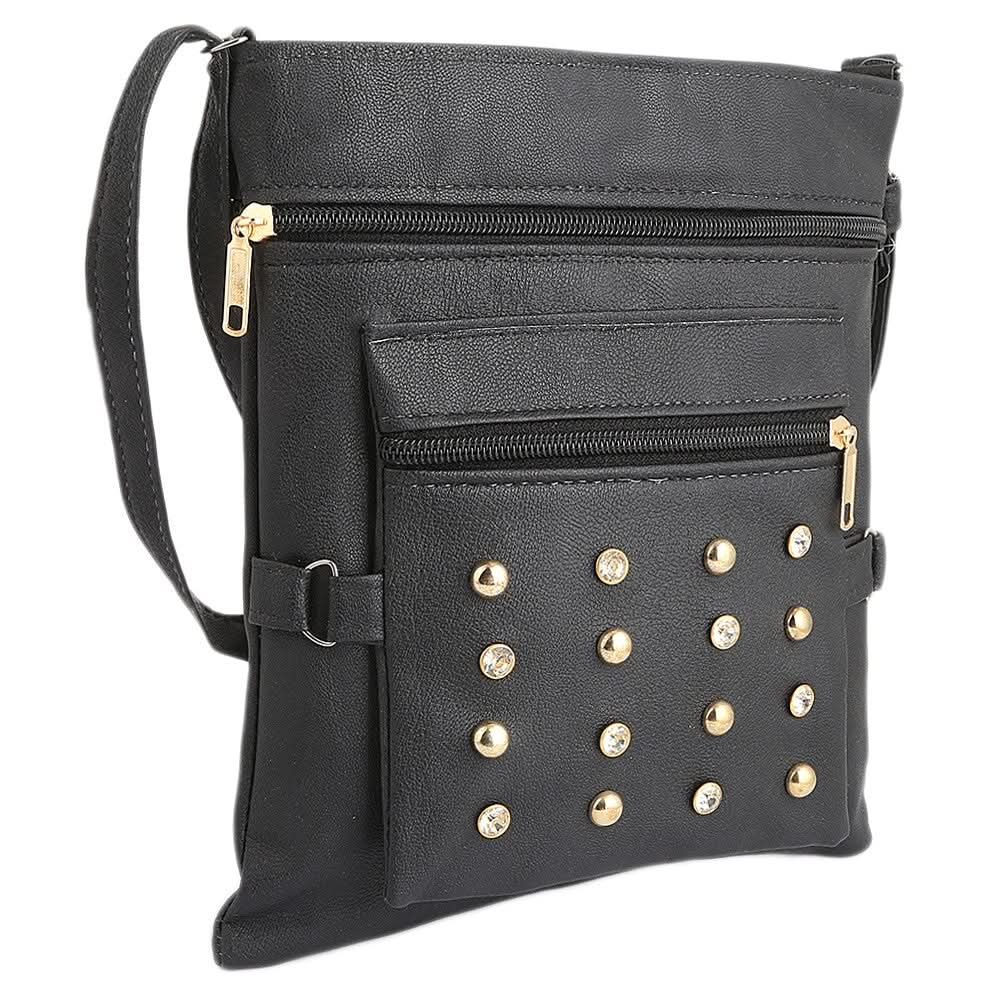 Women's Shoulder Bag (7555) - Black - test-store-for-chase-value
