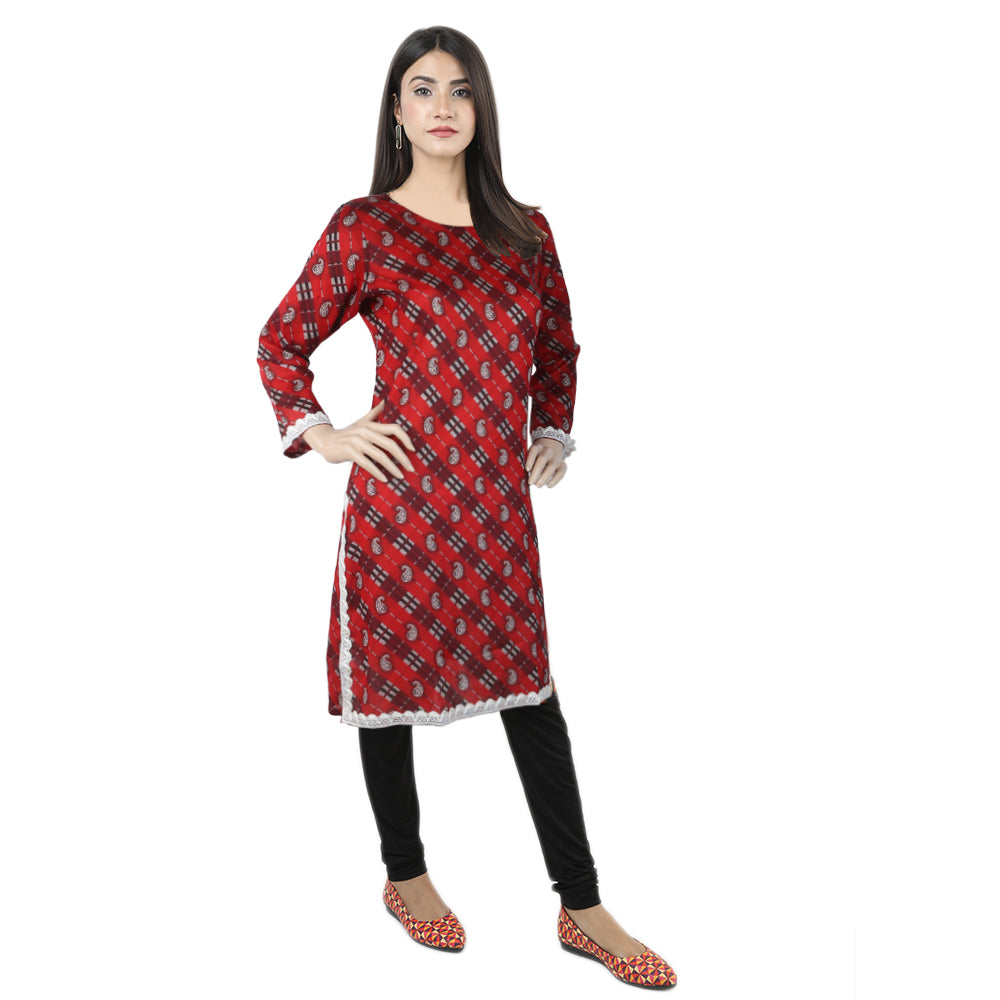 Karizma Chahat Printed Lawn 1 Pcs Un-Stitched Kurti - 11 B, Women, Unstitched Kurti, United Textiles, Chase Value