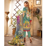 Riwayat Cottrell Digital Printed Linen 3 Pcs Un-Stitched Suit - 01, Women, 3Pcs Shalwar Suit, Ulfat Textile, Chase Value